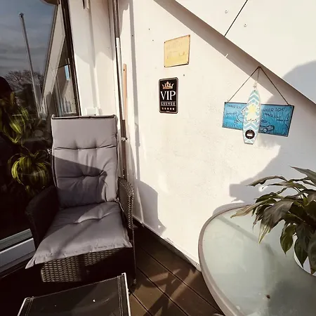 3sz Penthaus Luna Am Sandstrand Mit Meerblick & Balkon Apartment