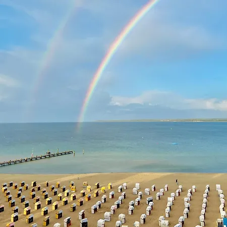 3sz Penthaus Luna Am Sandstrand Mit Meerblick & Balkon